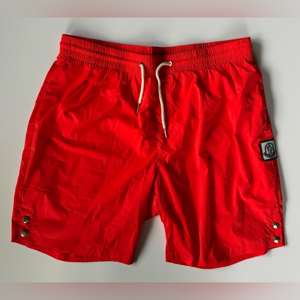 Moncler Red Swim Trunks